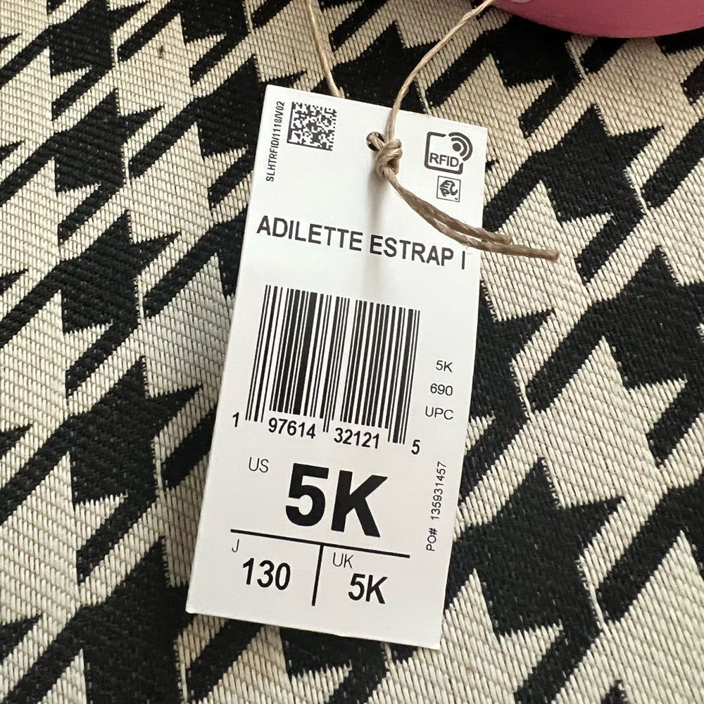 Adidas Adilette Estrap Toddler Swimming Slides- Size 5K - Picture 5 of 6